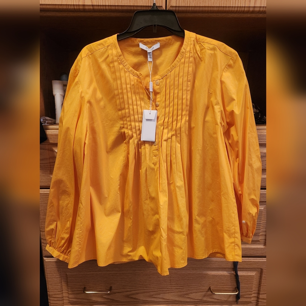Derek Lam Yellow Orange Blouse